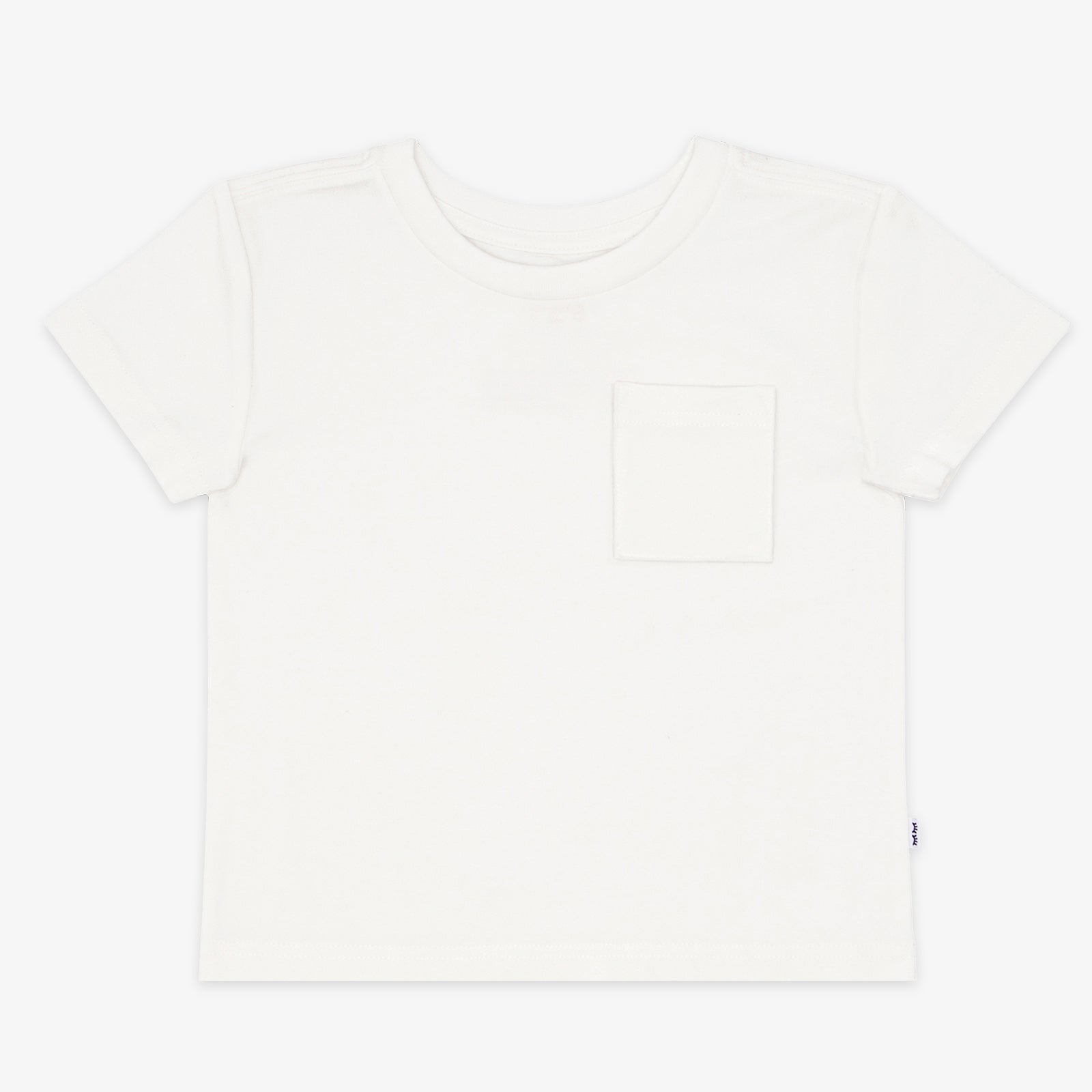 Soft White Short Sleeve Relaxed Pocket Tee