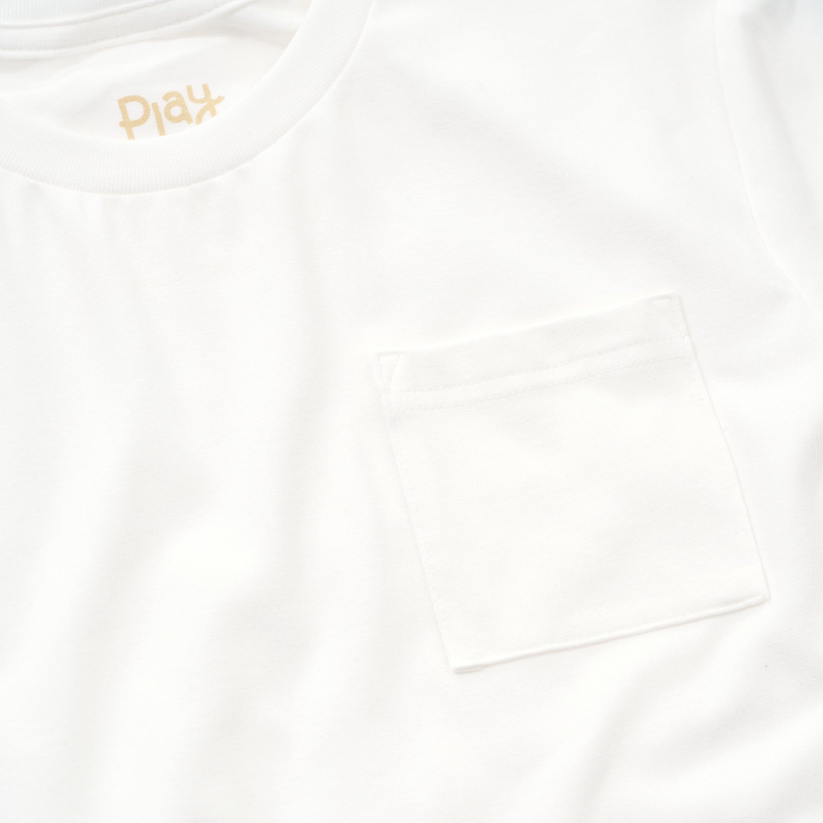 Soft White Short Sleeve Relaxed Pocket Tee
