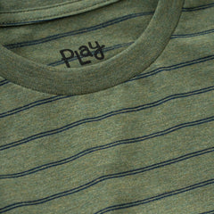 Olive Stripes Short Sleeve Relaxed Tee
