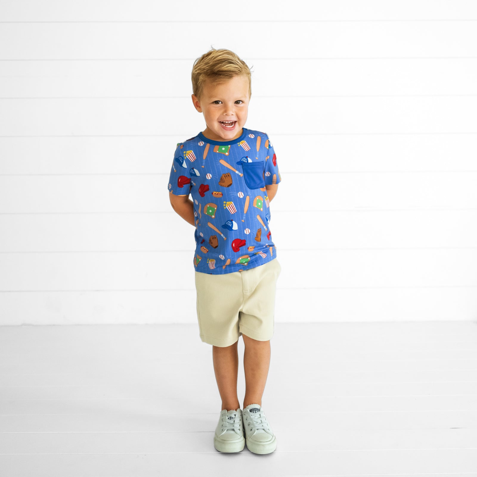 Blue All Stars Pocket Tee
