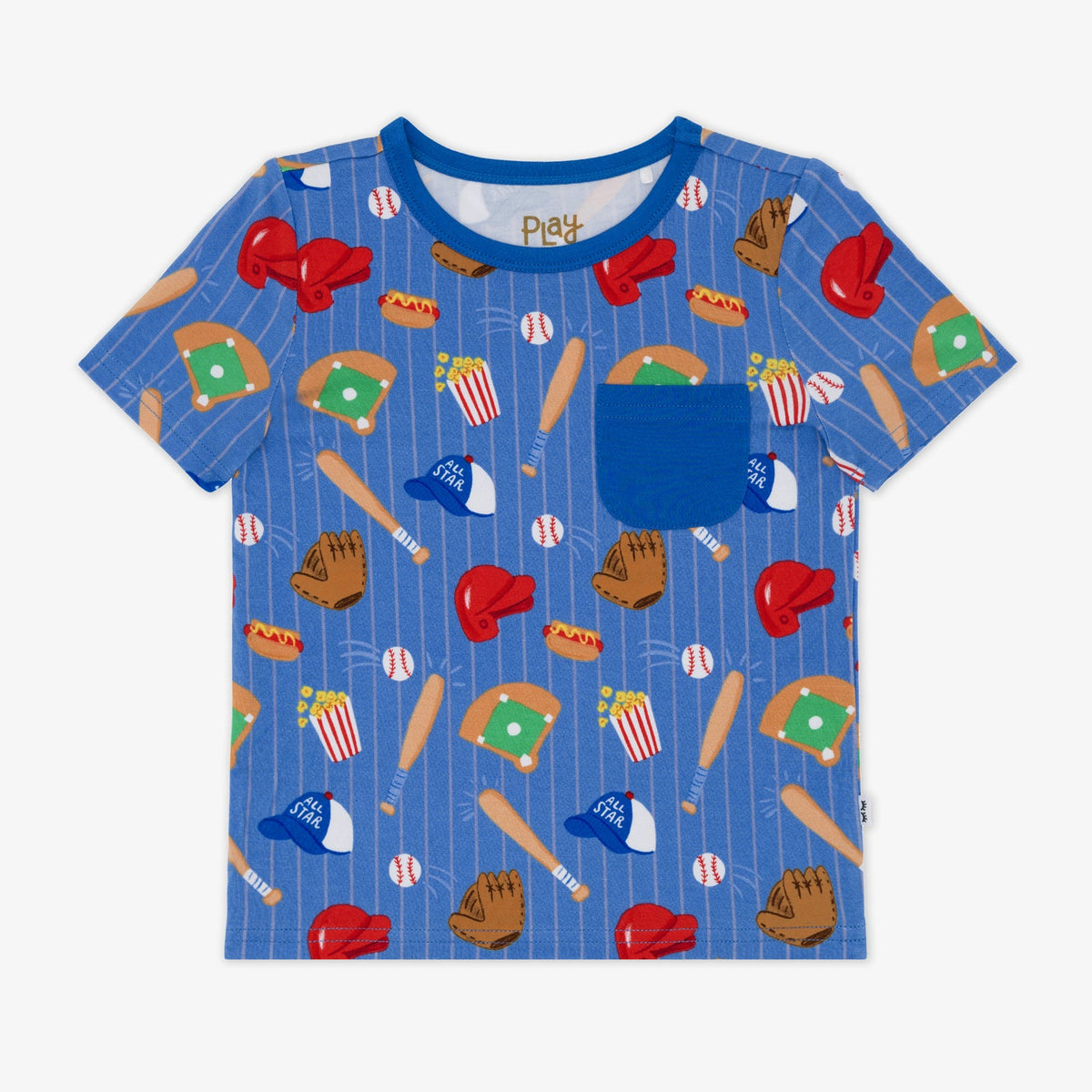 Blue All Stars Pocket Tee