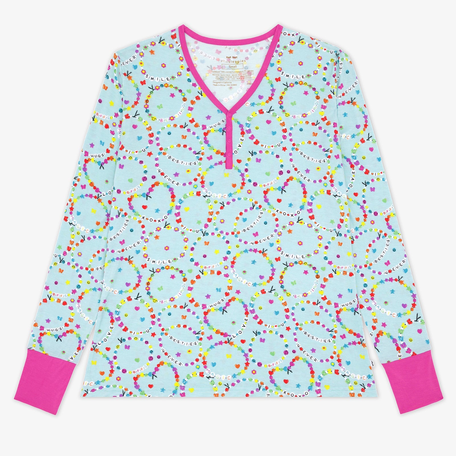 Friends Forever Women's Long Sleeve Pajama Top