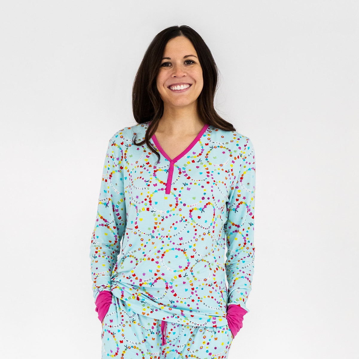 Friends Forever Women's Long Sleeve Pajama Top
