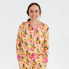 Disney Princess Belle Women's Long Sleeve Pajama Top