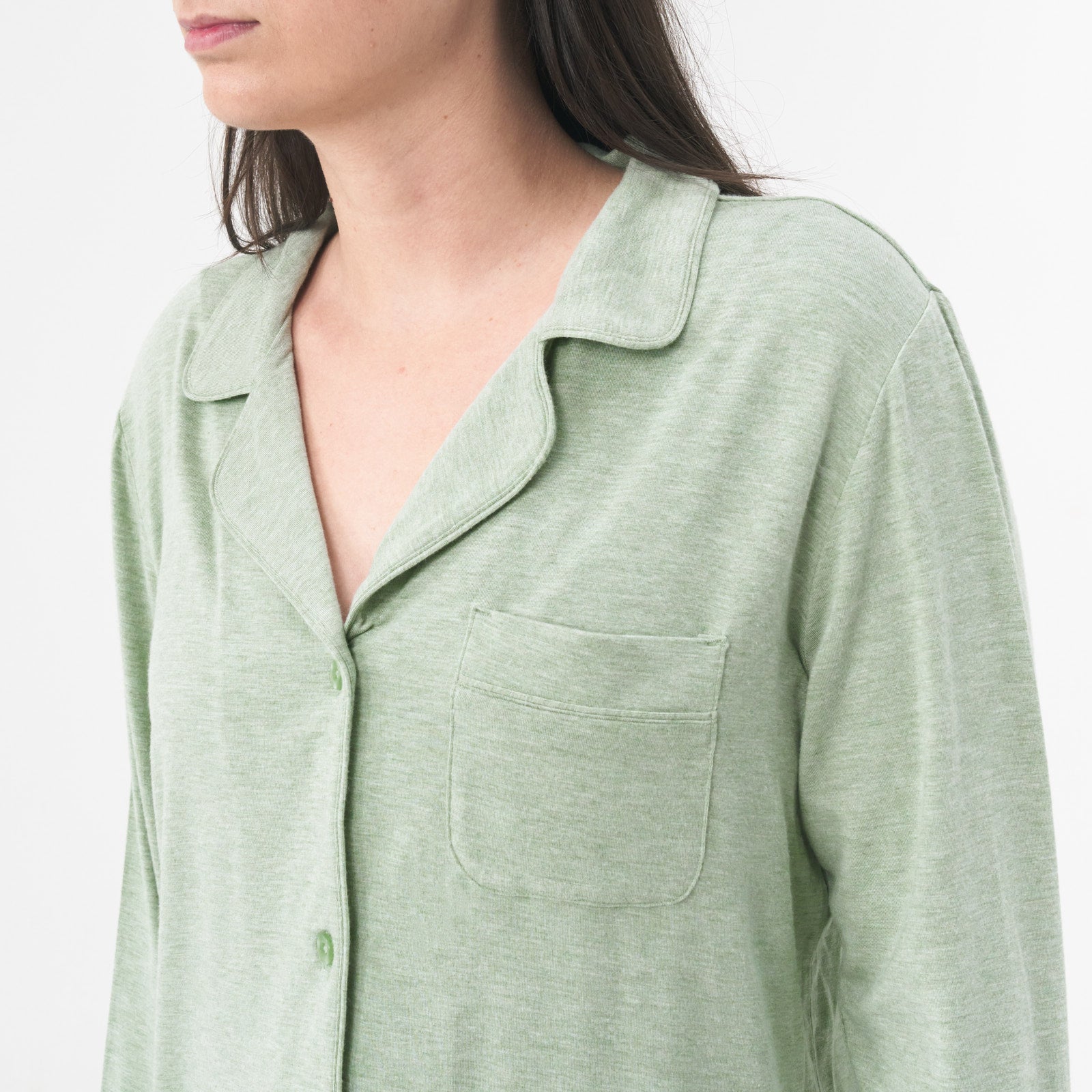 Heather Sage Women's Long Sleeve Pajama Set