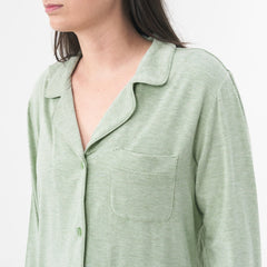 Heather Sage Women's Long Sleeve Pajama Set