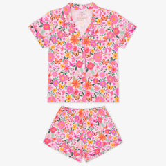 Butterfly Blooms Women's Short Sleeve & Shorts Pajama Set