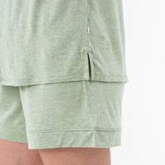 Heather Sage Women's Short Sleeve & Shorts Pajama Set