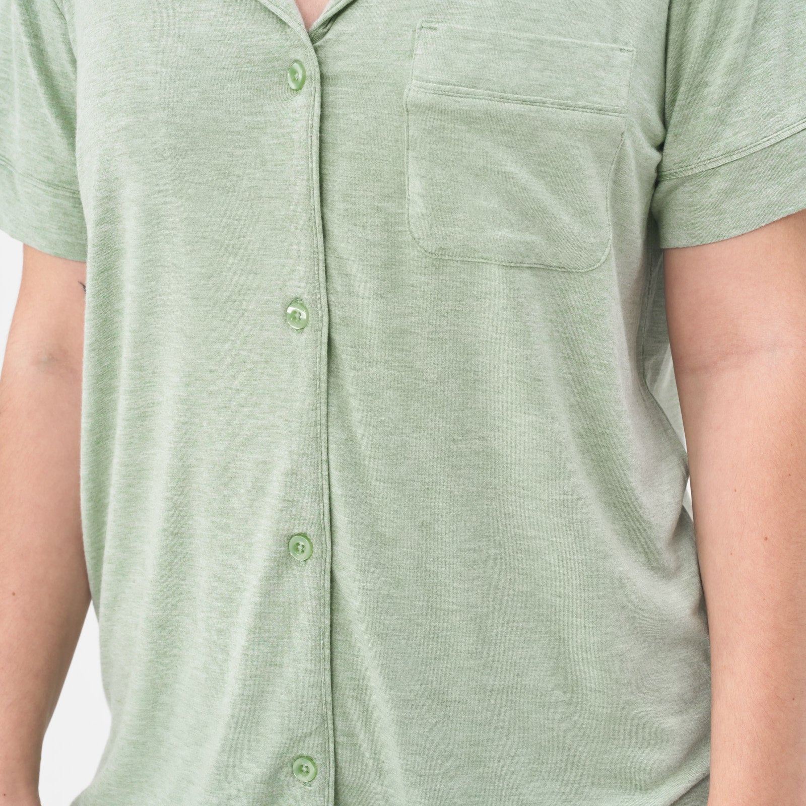 Heather Sage Women's Short Sleeve & Shorts Pajama Set