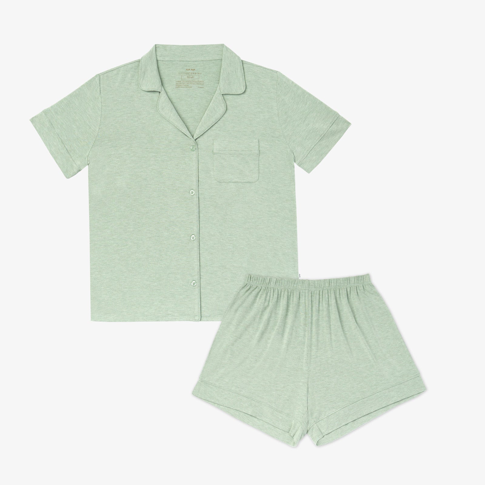 Heather Sage Women's Short Sleeve & Shorts Pajama Set
