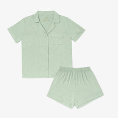 Heather Sage Women's Short Sleeve & Shorts Pajama Set
