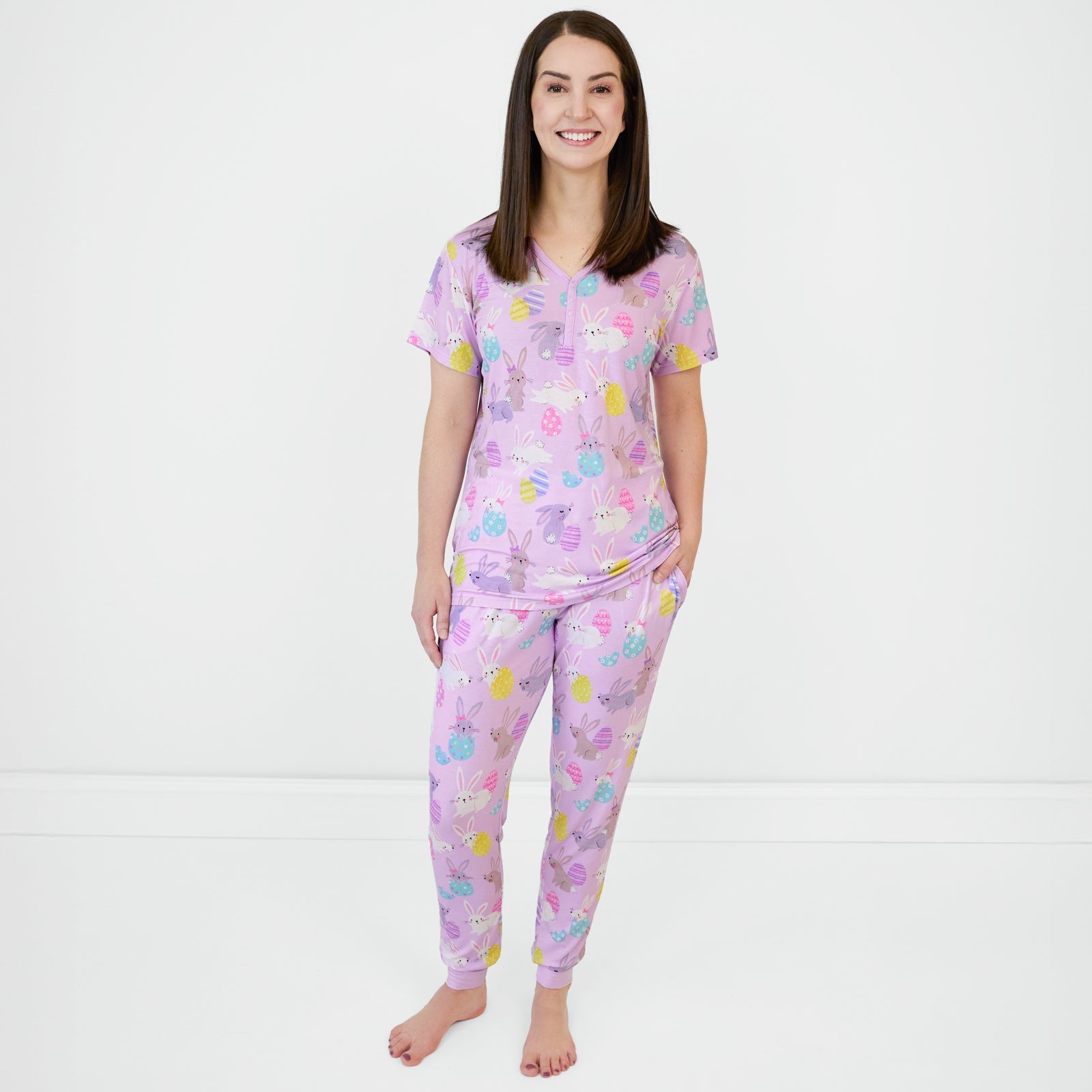 Lavender Hoppy Days Women's Pajama Pants