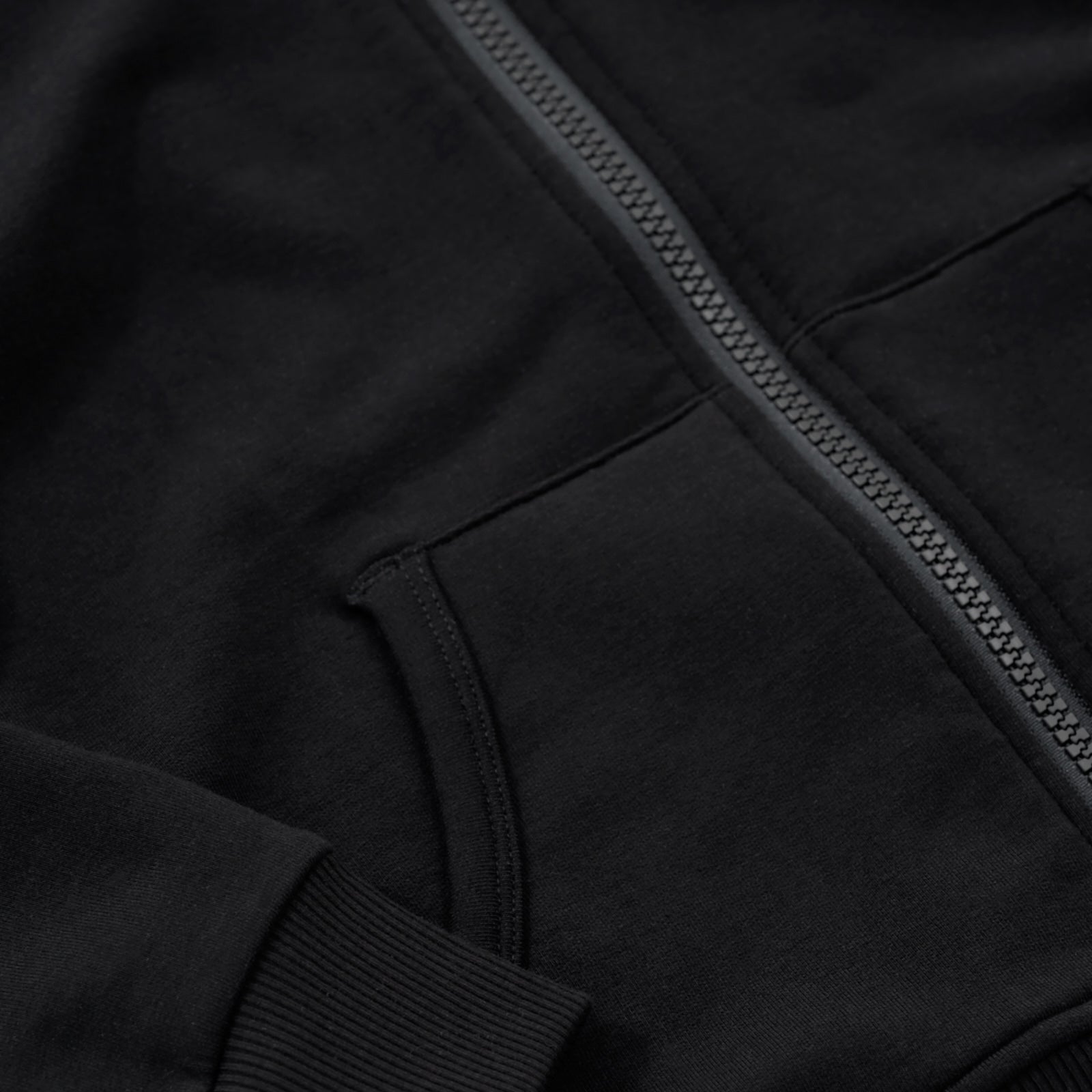 Black Zip Hoodie
