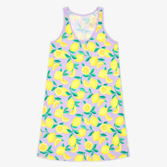 Lavender Sunny Citrus Women's Sleeveless Nightgown