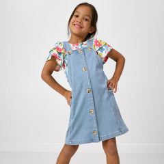 Light Blue Denim Jumper Dress