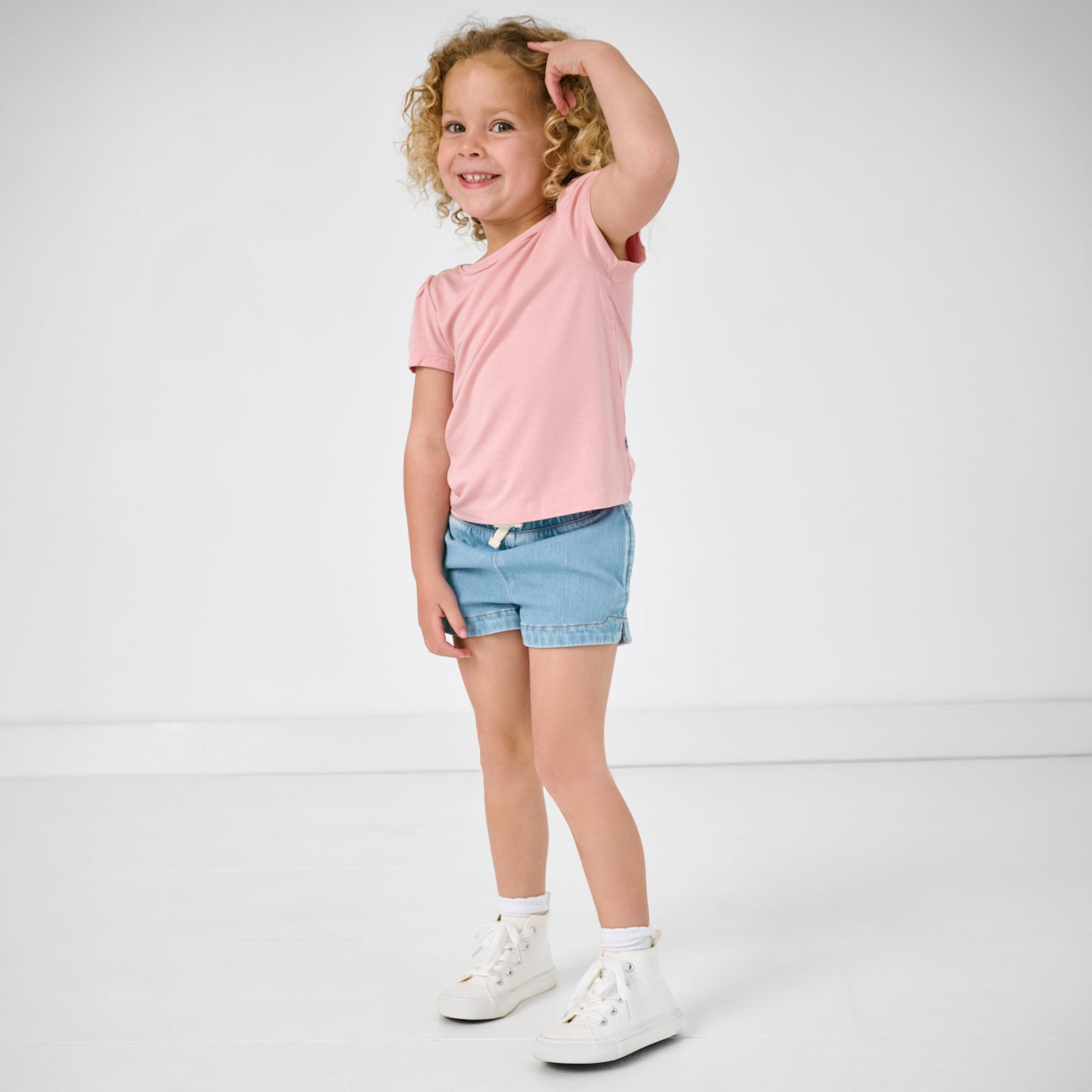 Light Blue Denim Shorts