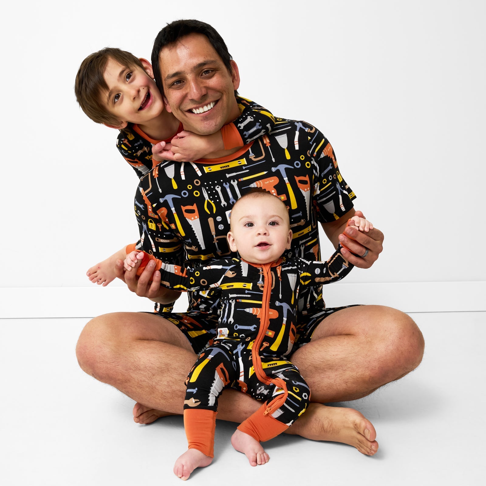 Little Builders Men's Short Sleeve Pajama Top