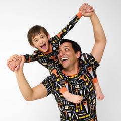 Little Builders Men's Short Sleeve Pajama Top