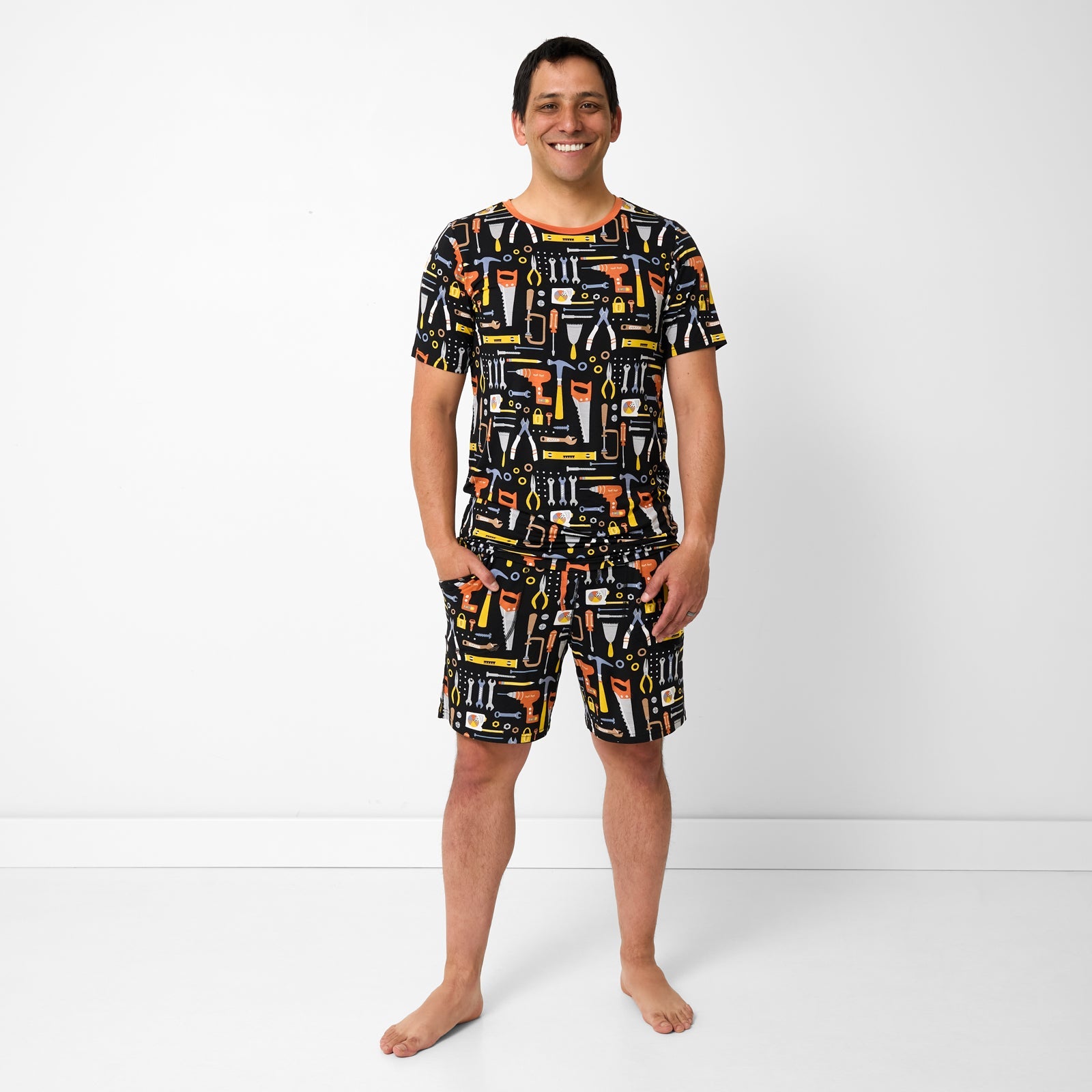 Little Builders Men's Pajama Shorts