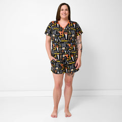 Little Builders Women's Short Sleeve Pajama Top