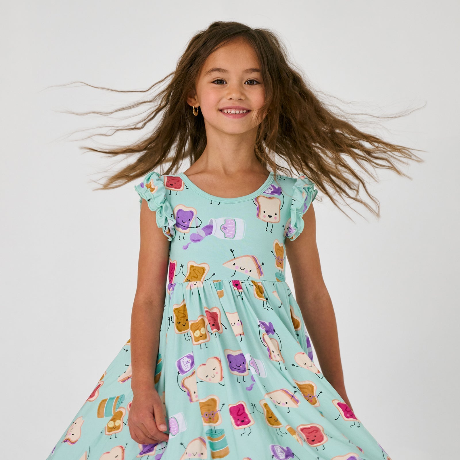 Lunch Buddies Flutter Twirl Dress