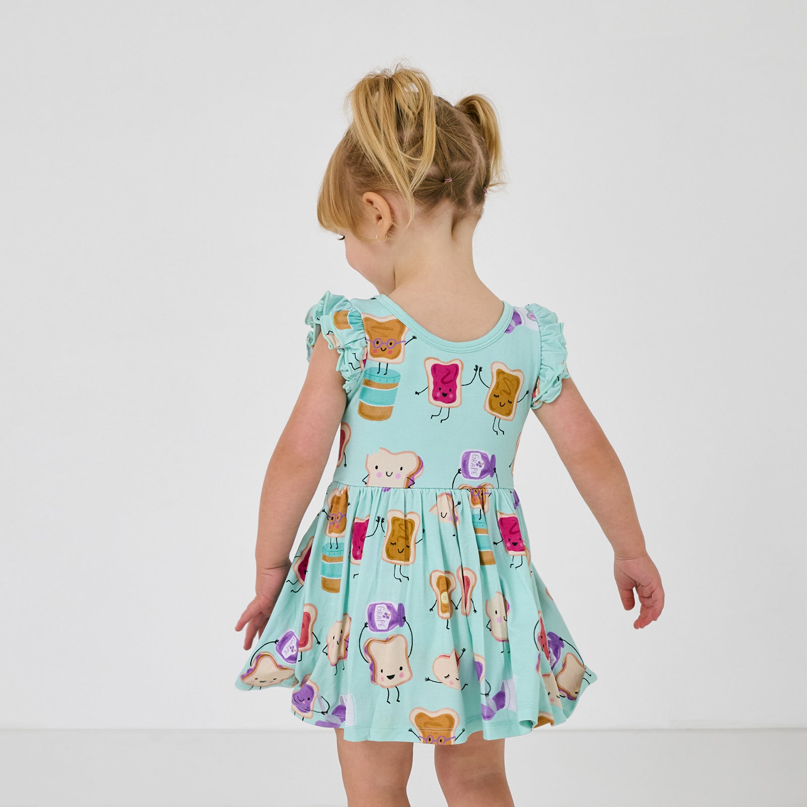 Lunch Buddies Flutter Twirl Dress with Bodysuit