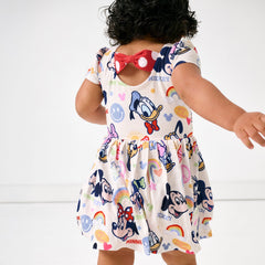 Disney Mickey's Clubhouse Bow Back Skater Dress with Bodysuit