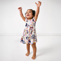 Disney Mickey's Clubhouse Bow Back Skater Dress with Bodysuit