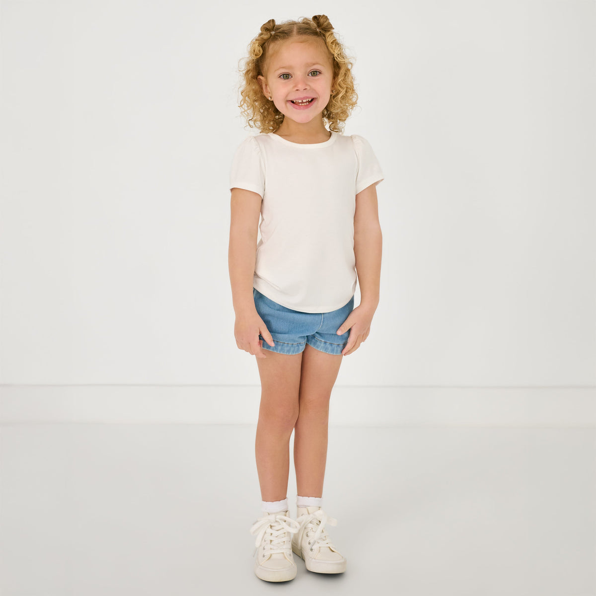 Midwash Blue Denim Shorts