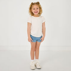 Midwash Blue Denim Shorts