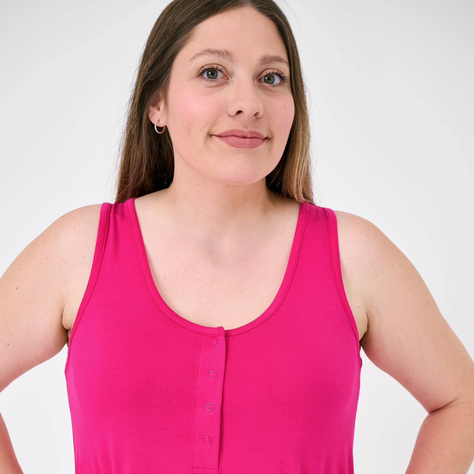 Mighty Magenta Women's Sleeveless Nightgown