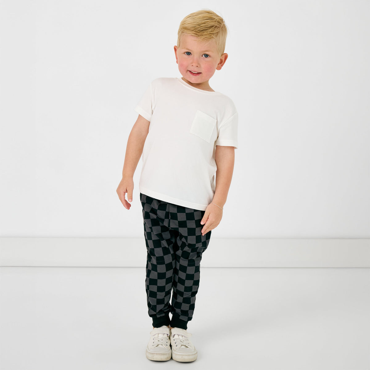 Monochrome Checks Jogger
