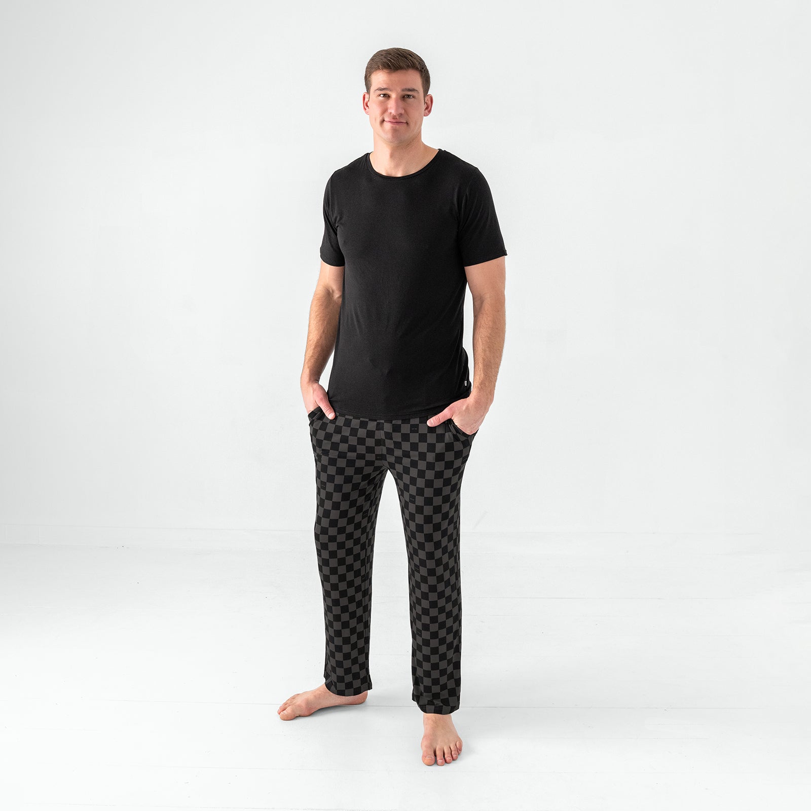 Monochrome Checks Men's Pajama Pants
