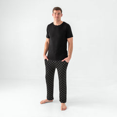 Monochrome Checks Men's Pajama Pants