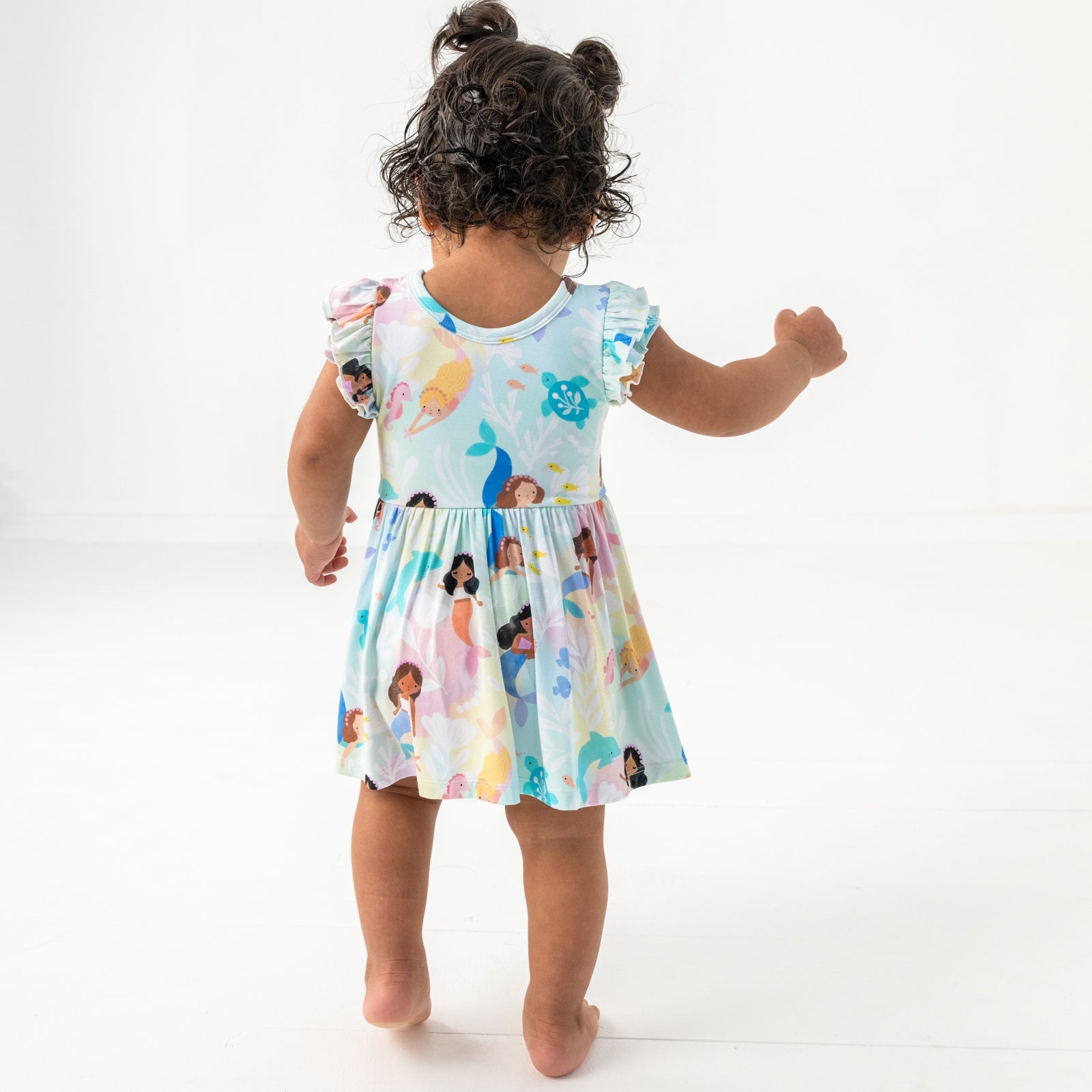 Mystic Mermaids Flutter Twirl Dress with Bodysuit