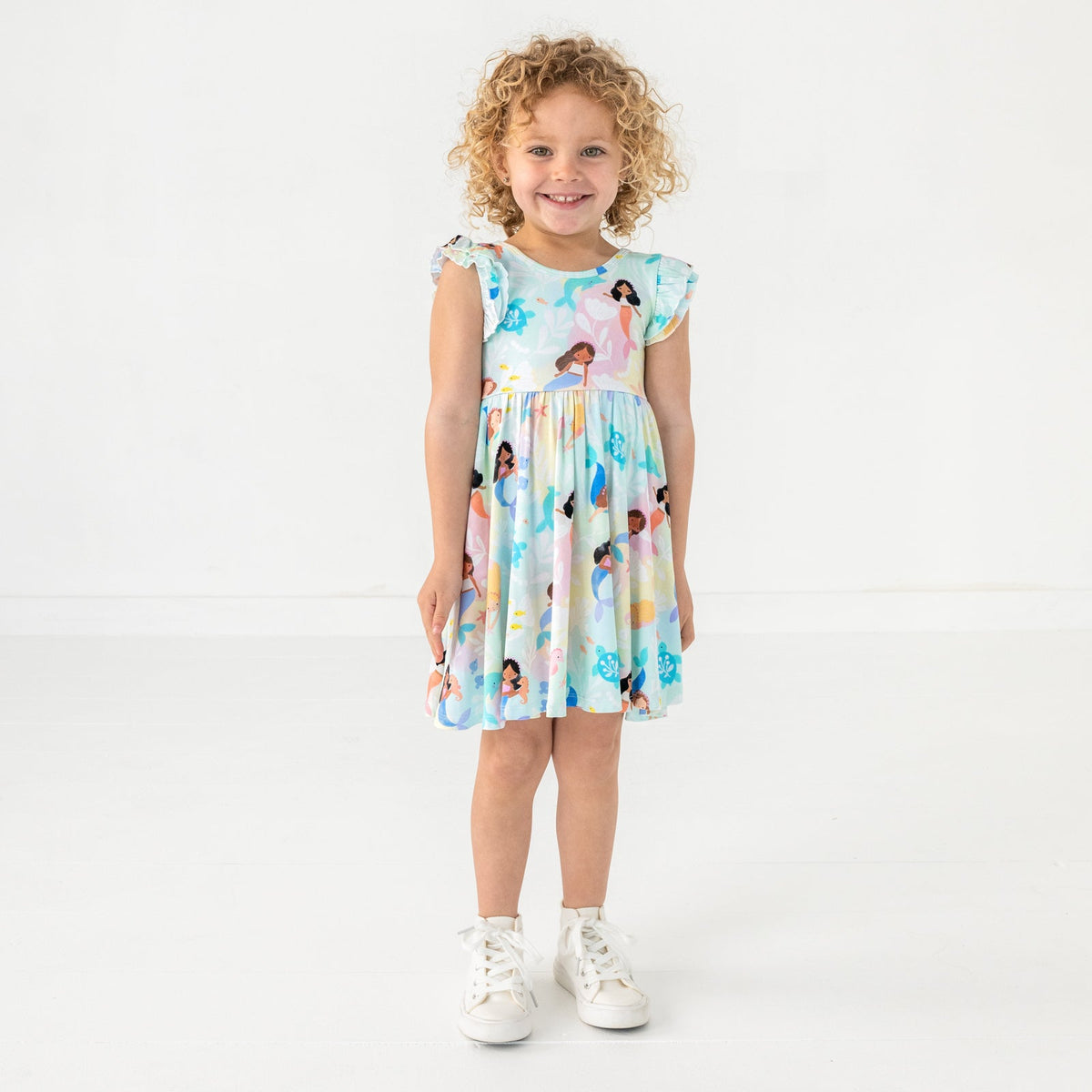 Mystic Mermaids Flutter Twirl Dress