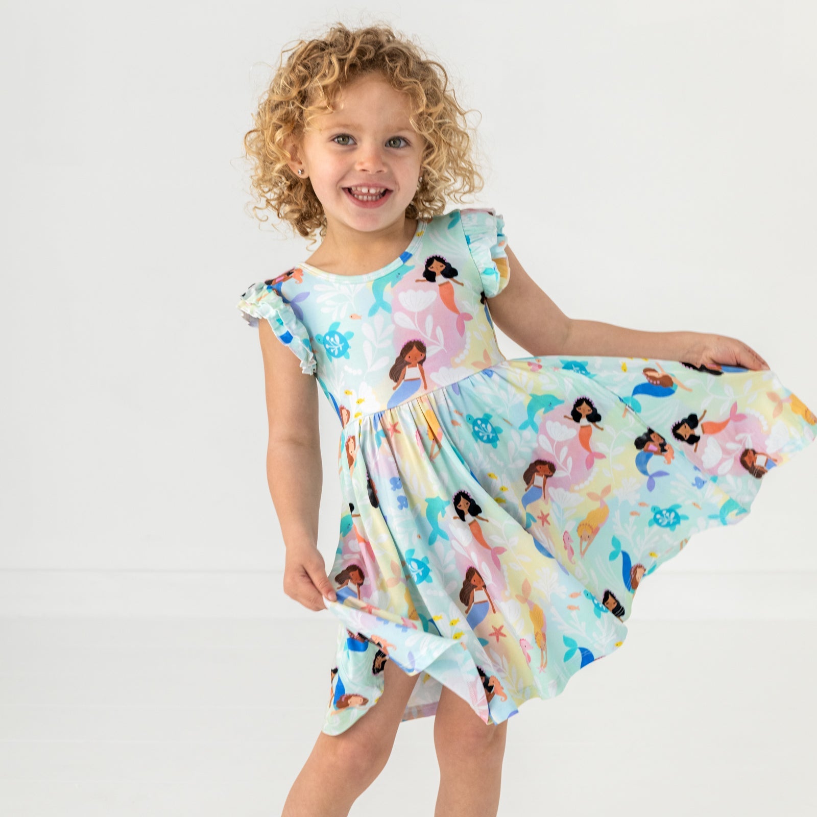 Mystic Mermaids Flutter Twirl Dress