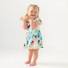 Mystic Mermaids Flutter Twirl Dress with Bodysuit