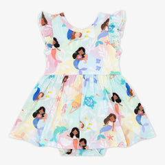 Mystic Mermaids Flutter Twirl Dress with Bodysuit