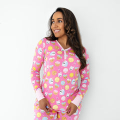 Pink Cookies & Milk Women's Pajama Top