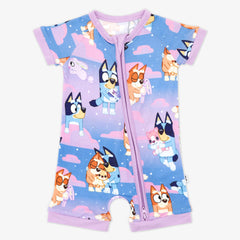 Bluey Purple Sleepytime Shorty Zippy