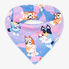 Bluey Purple Sleepytime Bandana Bib