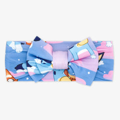 Bluey Purple Sleepytime Luxe Bow Headband