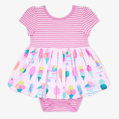 Pink Sweet Scoops Bubble Dress with Bodysuit