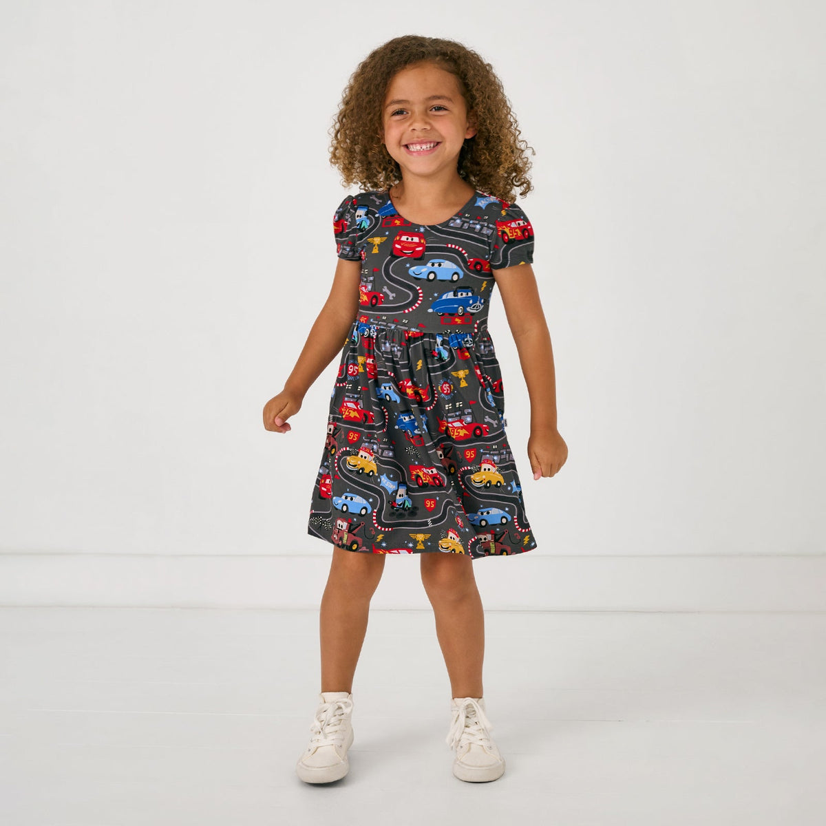 Disney & Pixar Piston Cup Bow Back Skater Dress