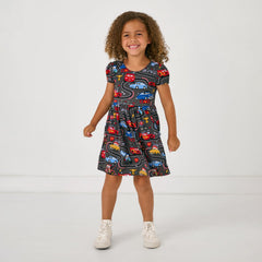 Disney & Pixar Piston Cup Bow Back Skater Dress