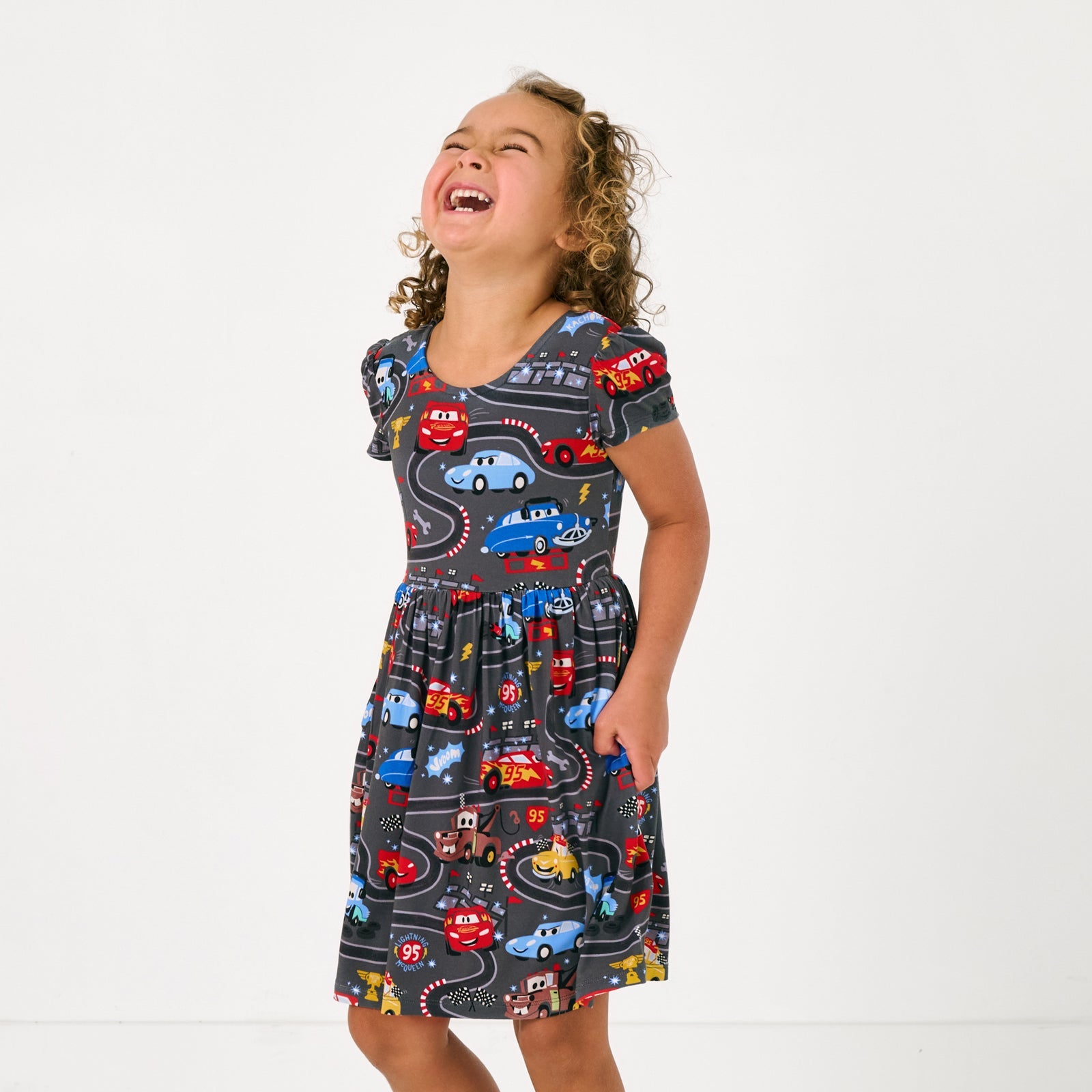Disney & Pixar Piston Cup Bow Back Skater Dress