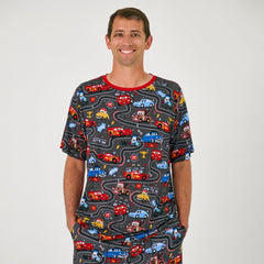 Disney & Pixar Piston Cup Men's Short Sleeve Pajama Top