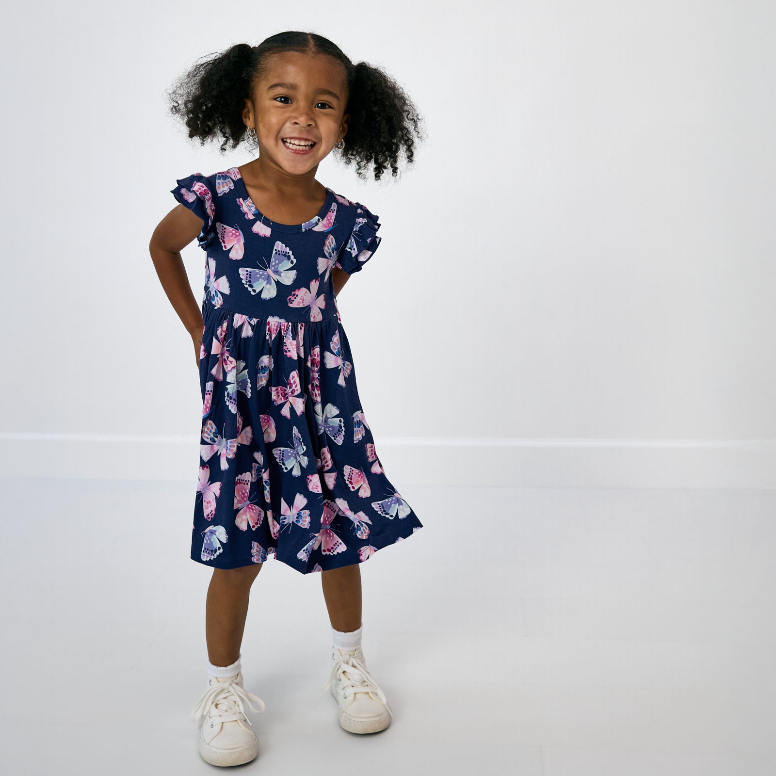 Royal Butterflies Flutter Twirl Dress