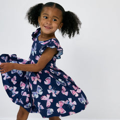 Royal Butterflies Flutter Twirl Dress